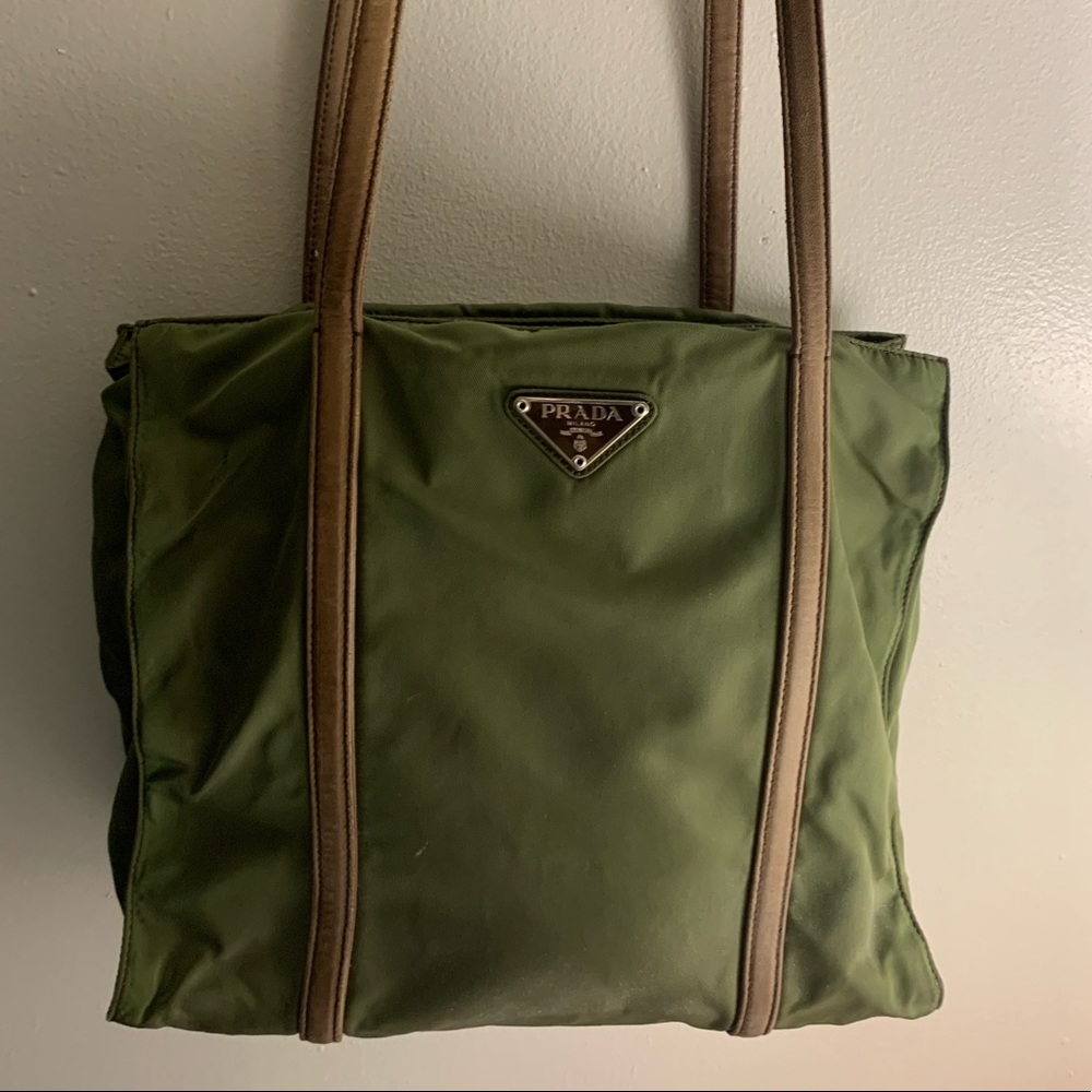 Prada Borsa in Tessuto Bag in Terra